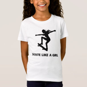 Skridskonågot liknande en flicka (skateboarding) tröja