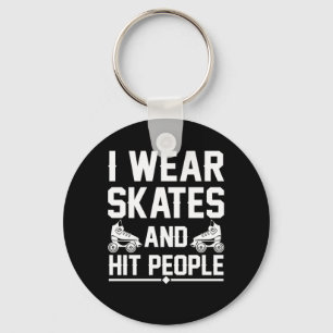 Skridskor för bära för den rullDerby skater slo Nyckelring