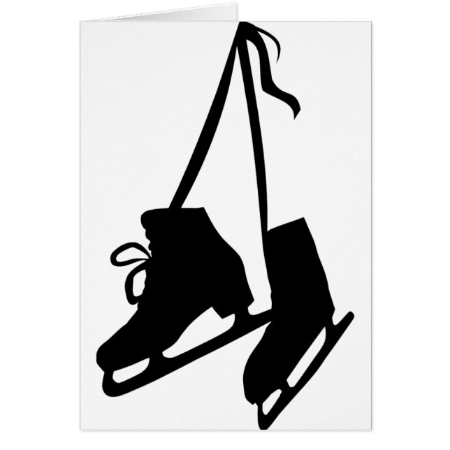 Skridskor Hälsningskort (Framsidan)