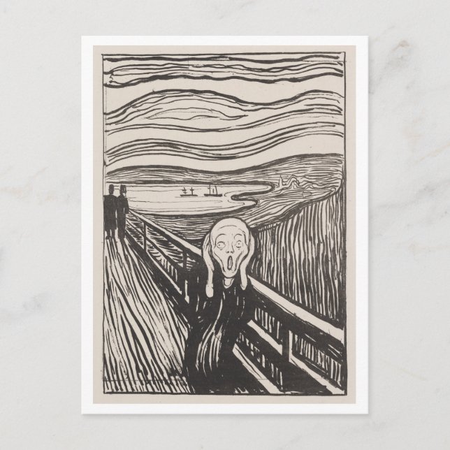 Skriet av Edvard Munch, 1895 vykort (Framsida)