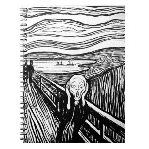 Skriet av Edvard Munch Anteckningsbok Med Spiral