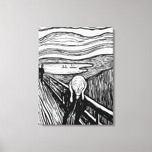 Skriet av Edvard Munch Canvastryck