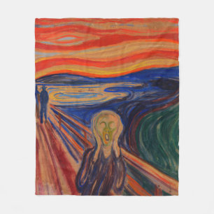 Skriet av Edvard Munch Fleecefilt