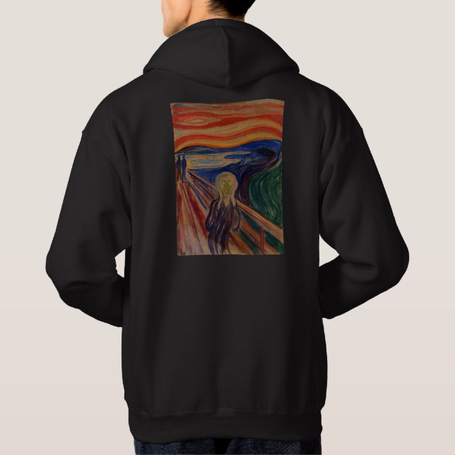 Skriet av Edvard Munch – Ikonisk konst Hoodie (Baksida)