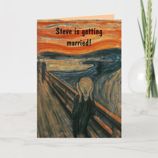 Skriet av Edvard Munch Inbjudan (Framsida)