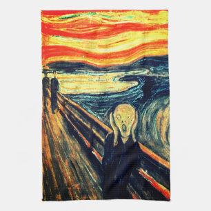 Skriet av Edvard Munch Kökshandduk