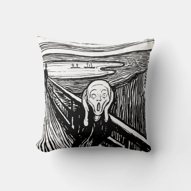 Skriet av Edvard Munch Kudde (Framsida)