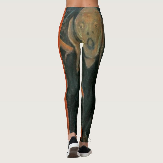 Skriet av Edvard Munch Leggings (Baksida)