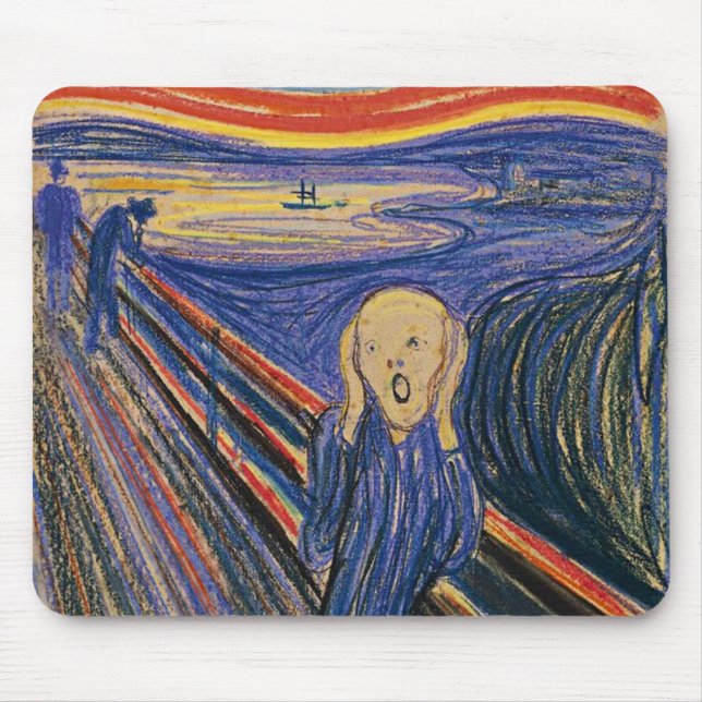 Skriet av Edvard Munch Musmatta (Framsidan)