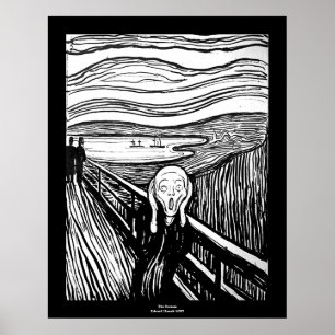 Skriet av Edvard Munch Poster