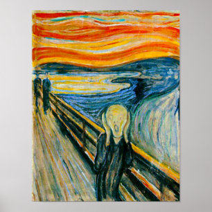 Skriet av Edvard Munch Poster