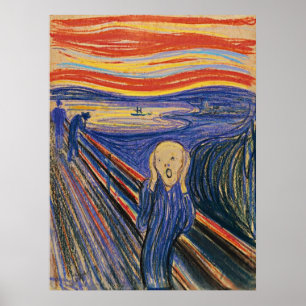 Skriet av Edvard Munch Poster