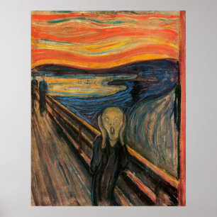 Skriet av Edvard Munch Poster