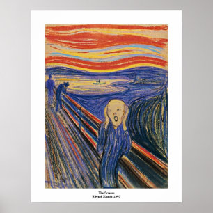 Skriet av Edvard Munch Poster