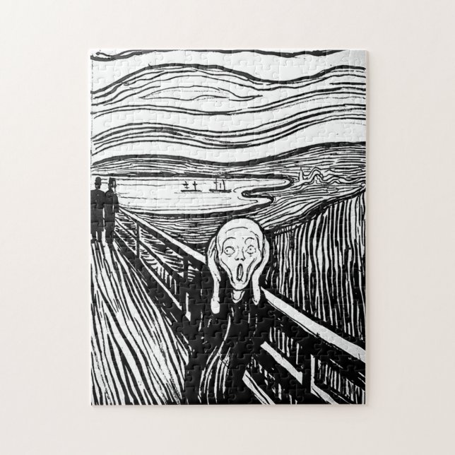 Skriet av Edvard Munch Pussel (Vertikal)