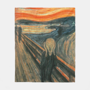 Skriet av Edvard Munch   som målar Fleecefilt