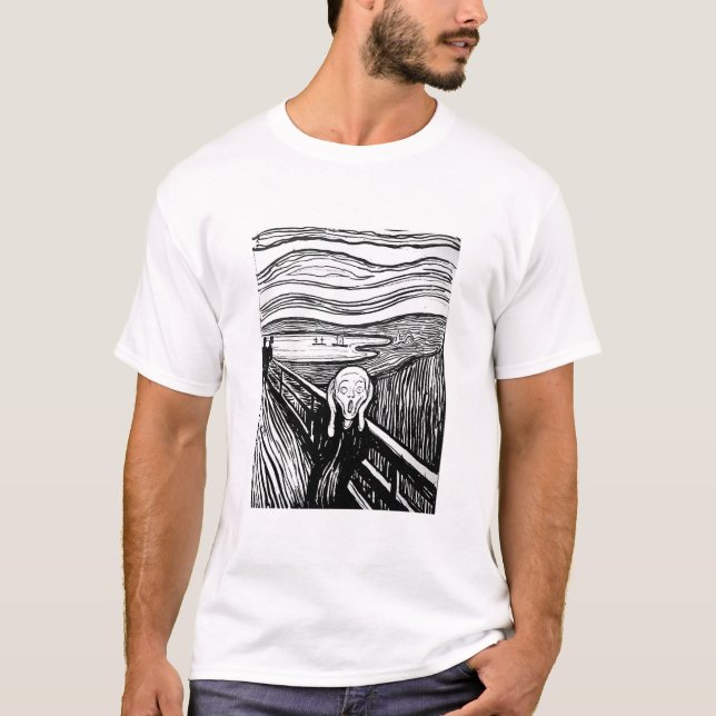 Skriet av Edvard Munch Tee Shirt (Framsida)