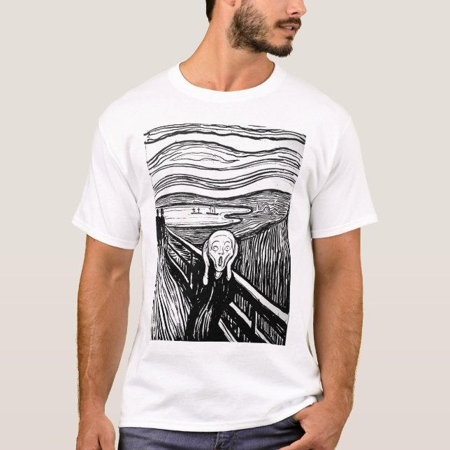 Skriet av Edvard Munch Tee Shirt (Framsida)