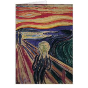 Skriet av Edvard Munch, Vintage Expressionism Hälsningskort