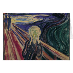 Skriet av Edvard Munch, Vintage-Expressionism Hälsningskort