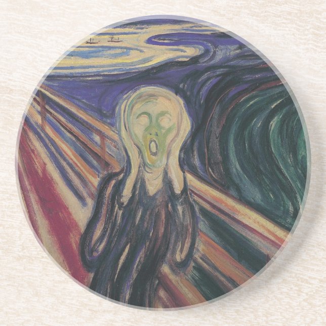 Skriet av Edvard Munch, Vintage expressionism Underlägg Sandsten (Framsidan)