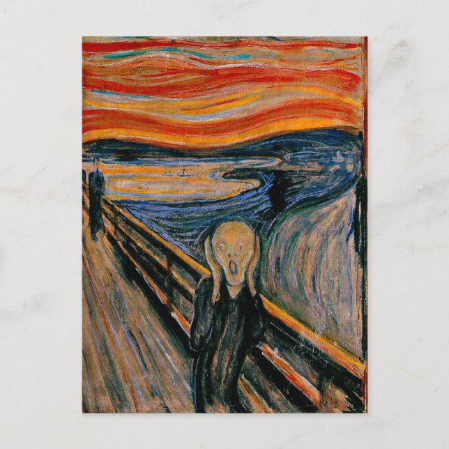 Skriet av Edvard Munch  Vykort (Framsida)