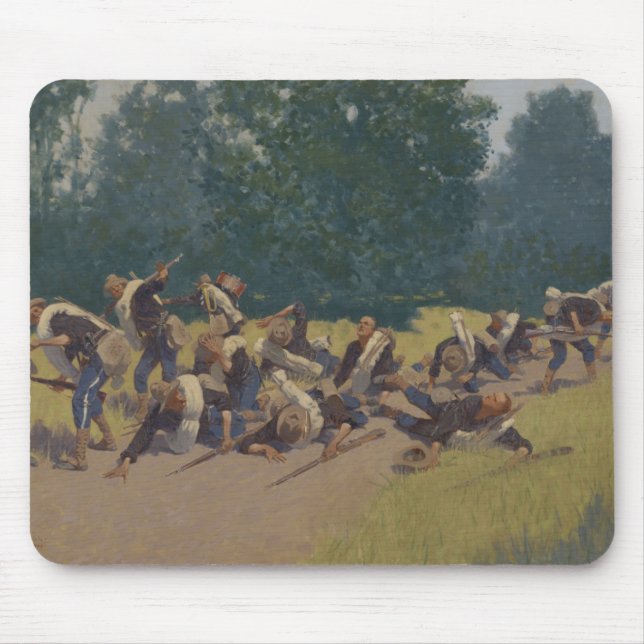 Skriet av granatsplittret på den San Juan backen Musmatta (Framsidan)