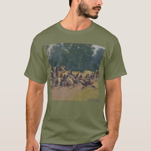Skriet av granatsplittret på den San Juan backen T-shirt (Framsida)
