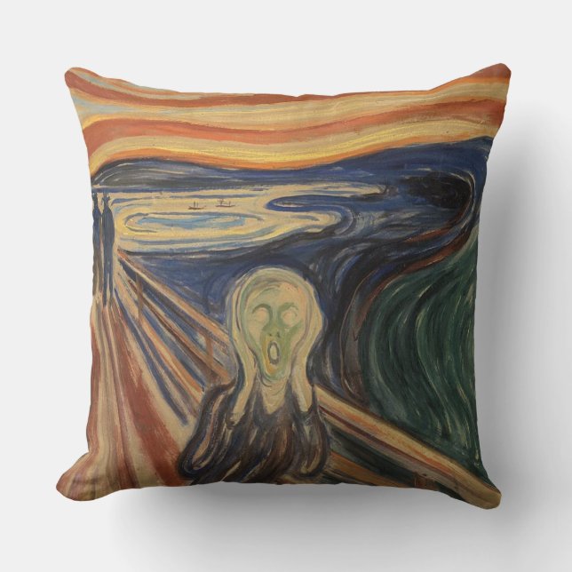 Skriet Edvard Munch 1893 Kudde (Framsida)