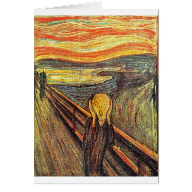 Skriet - Edvard Munch Hälsningskort (Framsidan)