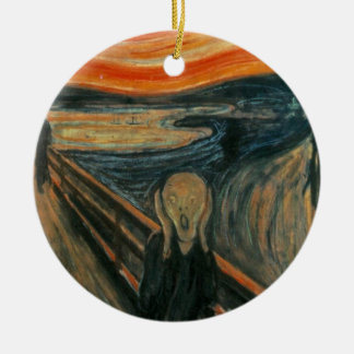 Skriet - Edvard Munch Julgransprydnad Keramik