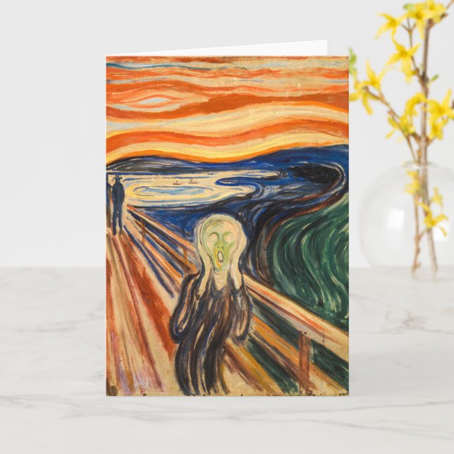 Skriet | Edvard Munch | Kort (Gul blomma)