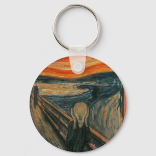 Skriet - Edvard Munch. Målningillustration Nyckelring
