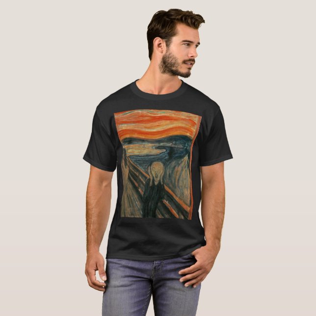 Skriet - Edvard Munch T Shirt (Hel framsida)