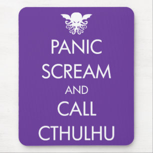 Skriet görar panikslagen och appellen Cthulhu Musmatta