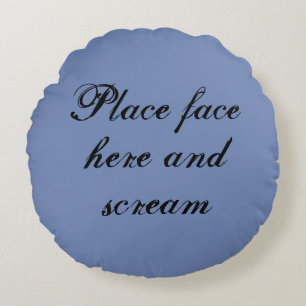 Skriet kudder rund kudde