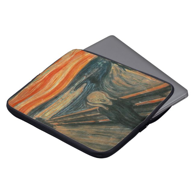 Skriet vid Edvard Munch ~-målning Laptop Fodral (Framsida topp)