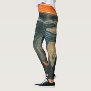 Skriet vid Edvard Munch ~-målning Leggings