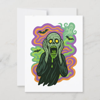 Skriet – Zombie Karikatyr Vykort