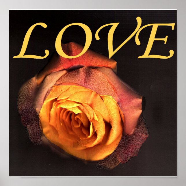 SKRIFT KÄRLEK OCH RO POSTER (Framsidan)