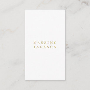 Skrift med minimalistisk, professionell serif i gu tilläggskort