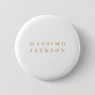 Skrift med minimalistisk professionell serif i gul knapp