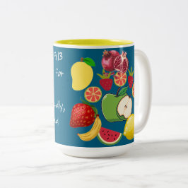 Skrift Två-Tonad Mugg