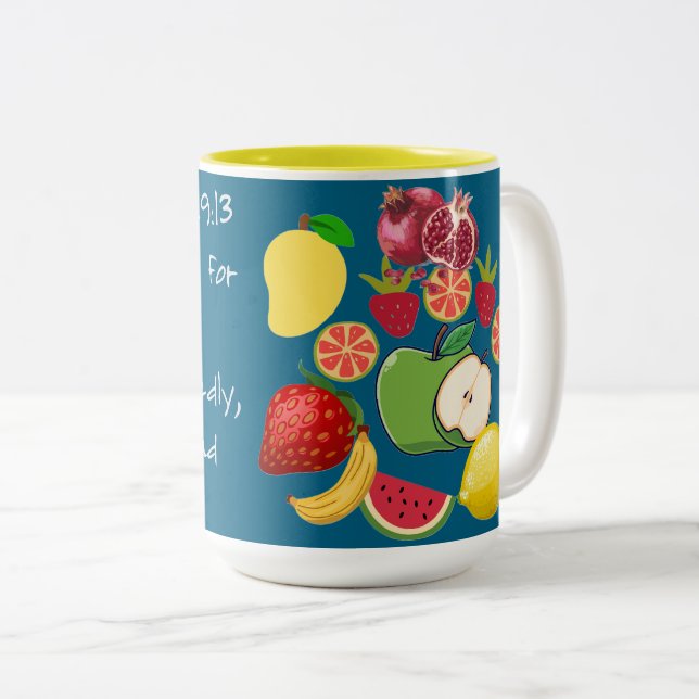 Skrift Två-Tonad Mugg (Framsida höger)