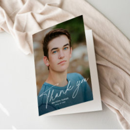 Skriftfoto examen tack kort