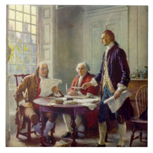 Skriftlig självständighetsförklaring 1776 kakelplatta