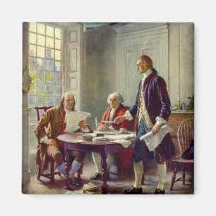Skriftlig självständighetsförklaring 1776 magnet