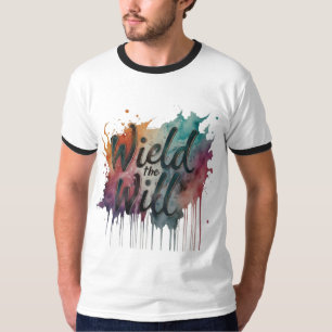SKRIFTLIG T-SHIRT FÖR exklusiv NY DESIGN SLOGAN
