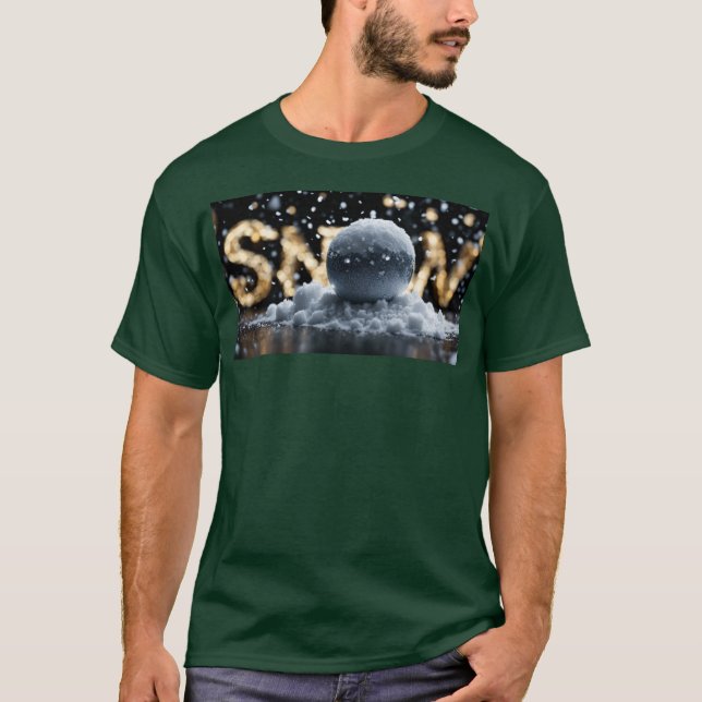 Skriftlig utformning av snö t shirt (Framsida)