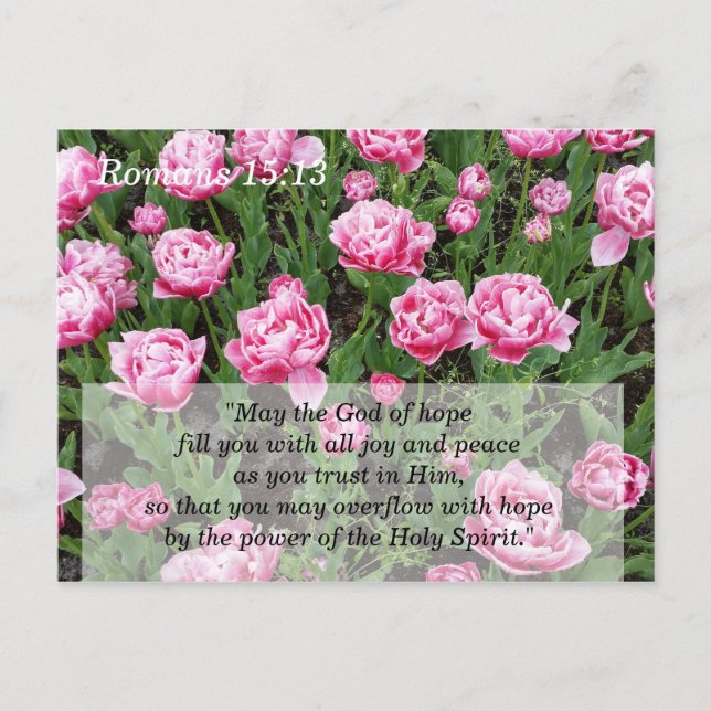 Skriftmeditation och minneskort vykort (Framsida)